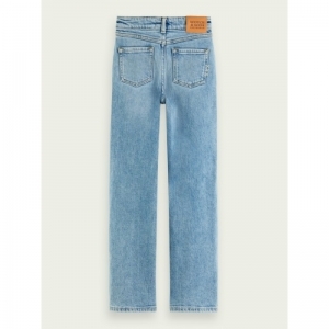 the sky straight jeans blauw oasis