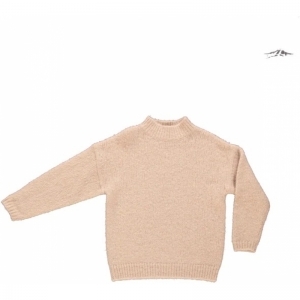 knitted jumper boys and girls sand