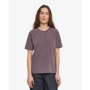 Woman light organic tee faded grape