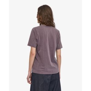 Woman light organic tee faded grape