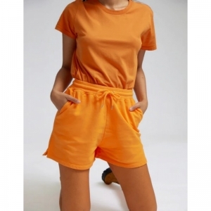 Woman Organic Sweatshirts sunny orange