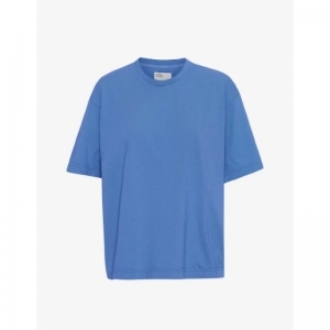 Oversized Organic T-shirt pacific blue