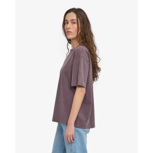 Oversized Organic T-shirt faded grape