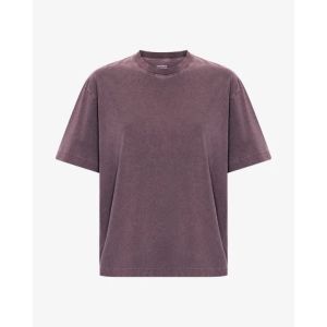 Oversized Organic T-shirt faded grape