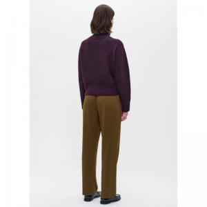 LT wool funnel neck pullover maroon