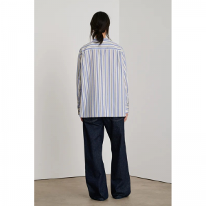 Dori blouse bleu/blanc