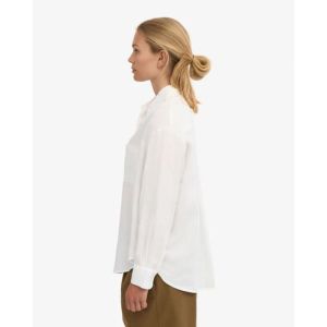 Linen oversized shirt optical white