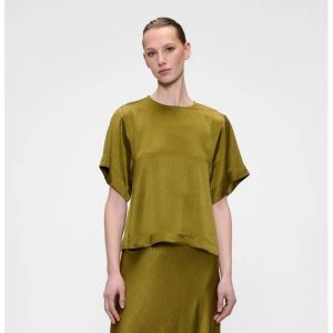 Satin top fern green