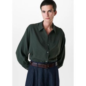 Fluid batsleeve shirt dark green