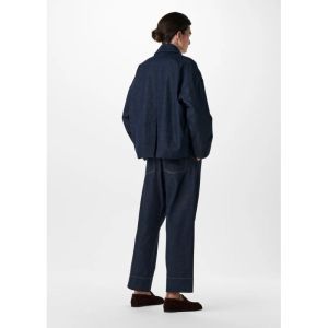 denim worker jacket mid blue