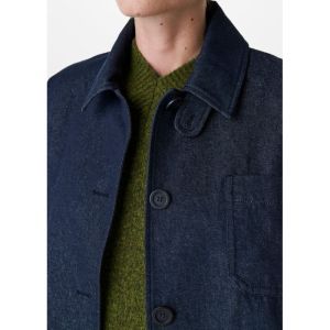 denim worker jacket mid blue