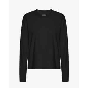 Organic LS T-shirt deep black