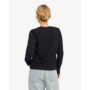 Organic LS T-shirt deep black