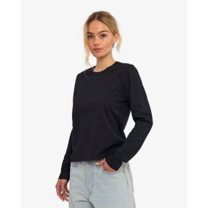Organic LS T-shirt deep black