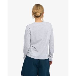 Organic LS T-shirt snow melange